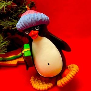 Vintage Snowshoe Penguin Hallmark Ornament